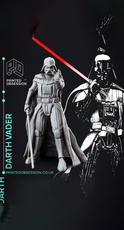 Darth Vader - Starwars - 30cm Fanart 3d model