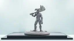 3 Pack DnD Mini - 35mm Aztec Style Melee Character (Pre-Supported) 3d model