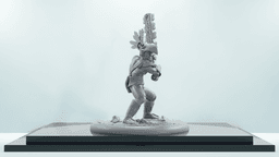 3 Pack DnD Mini - 35mm Aztec Style Melee Character (Pre-Supported) 3d model