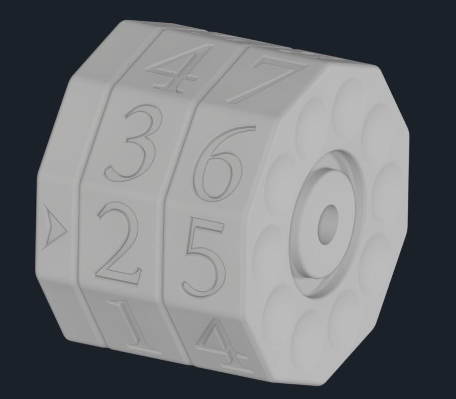 Magnetic Numerical Counter - Game 3d model