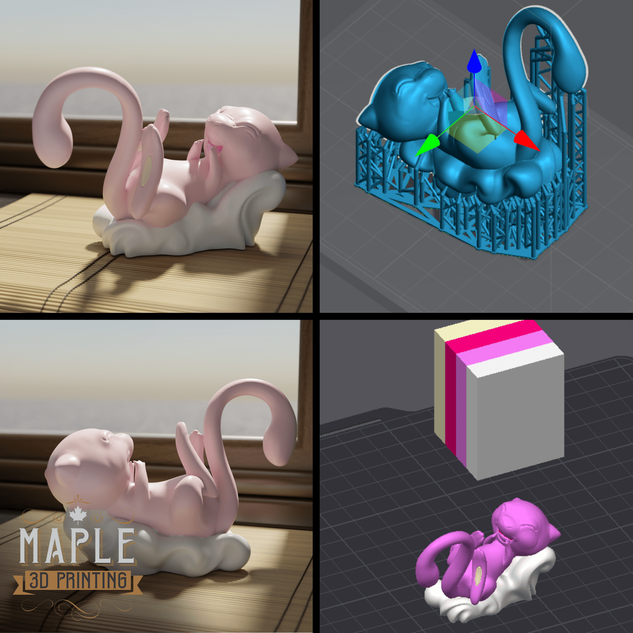 Mew Laughing - Tag Team Promo TCG 3d model