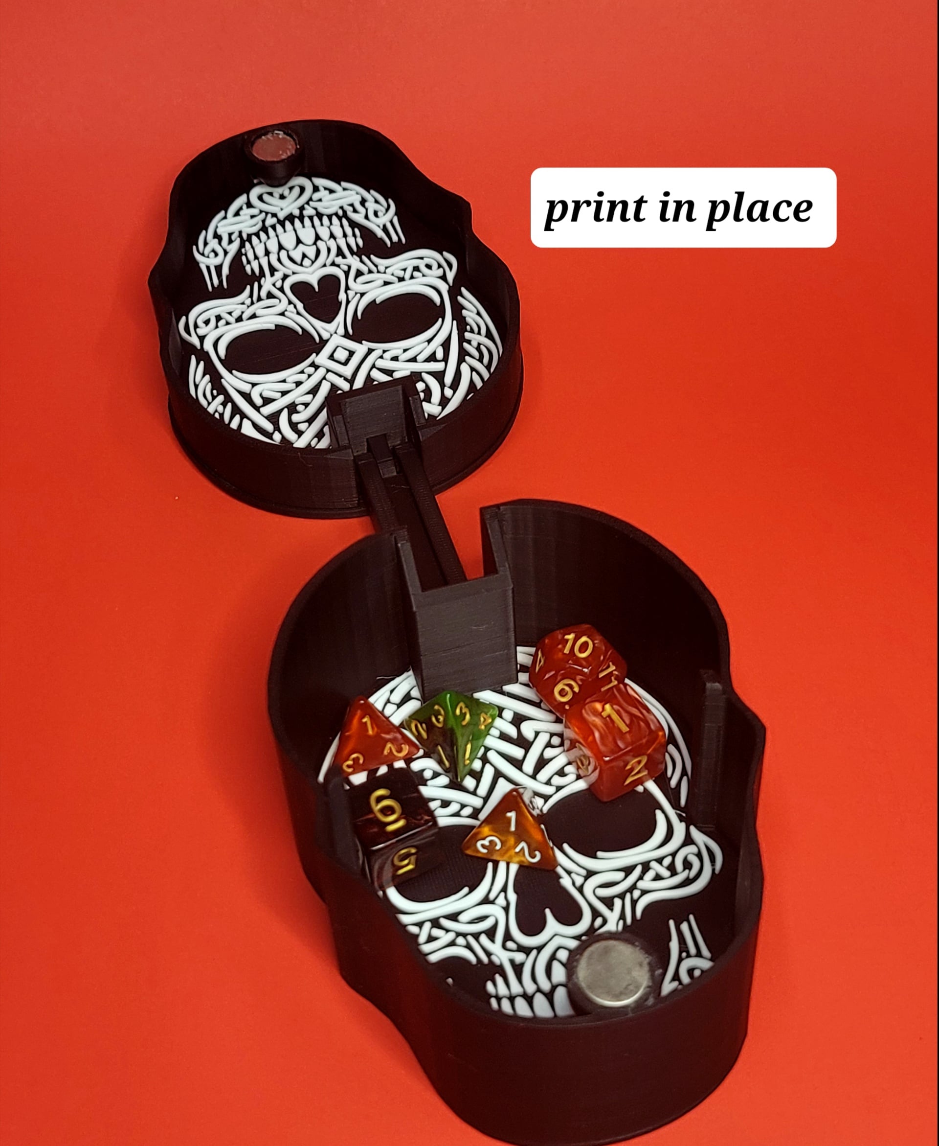 skull storage box .stl 3d model