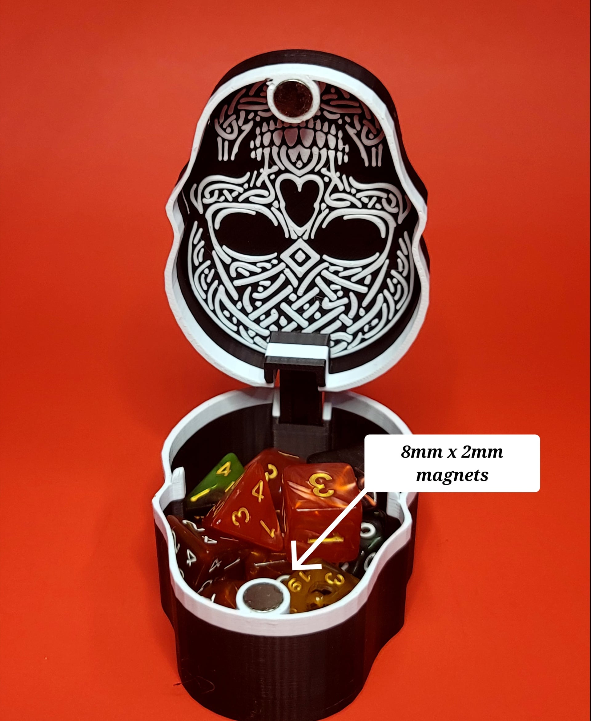 skull storage box .stl 3d model
