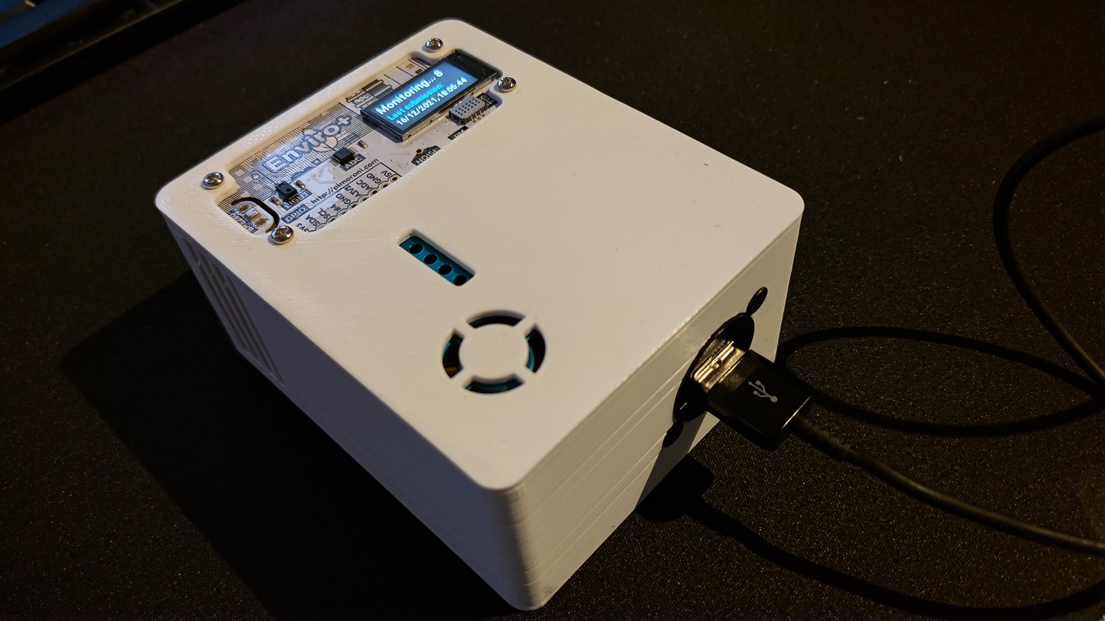Pimoroni Enviro+ Environment Monitor housing 3d model