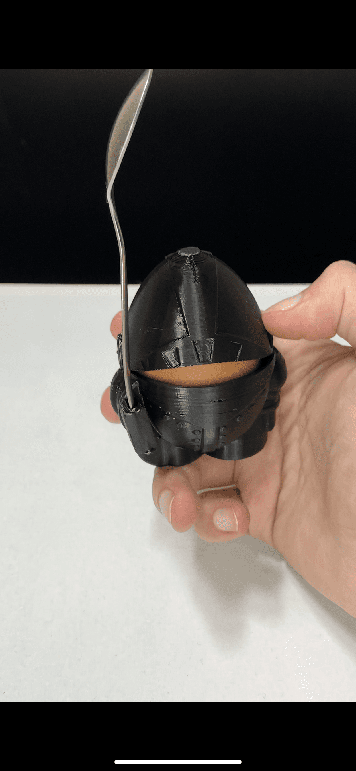 knight egg holder 3d model