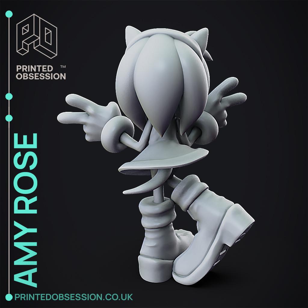 Amy Rose - Sonic The Hedgehog - Fan Art 3d model