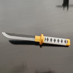 Zoro's swords as tanto blades/knifes 3d model