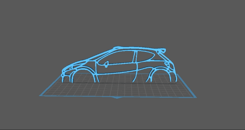 Peugeot - 207 S2000 Wall Art 3d model