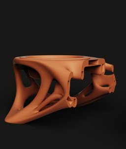 Minimalist Dual Pet Bowl Stand | Modern Cat & Dog Feeder | Geometric Home Accessory 3d model