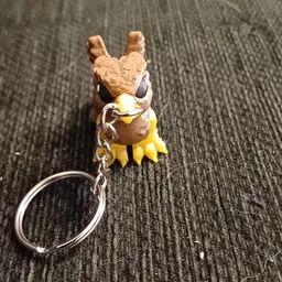 came out smaller than I thought so made it into a key chain 3d model