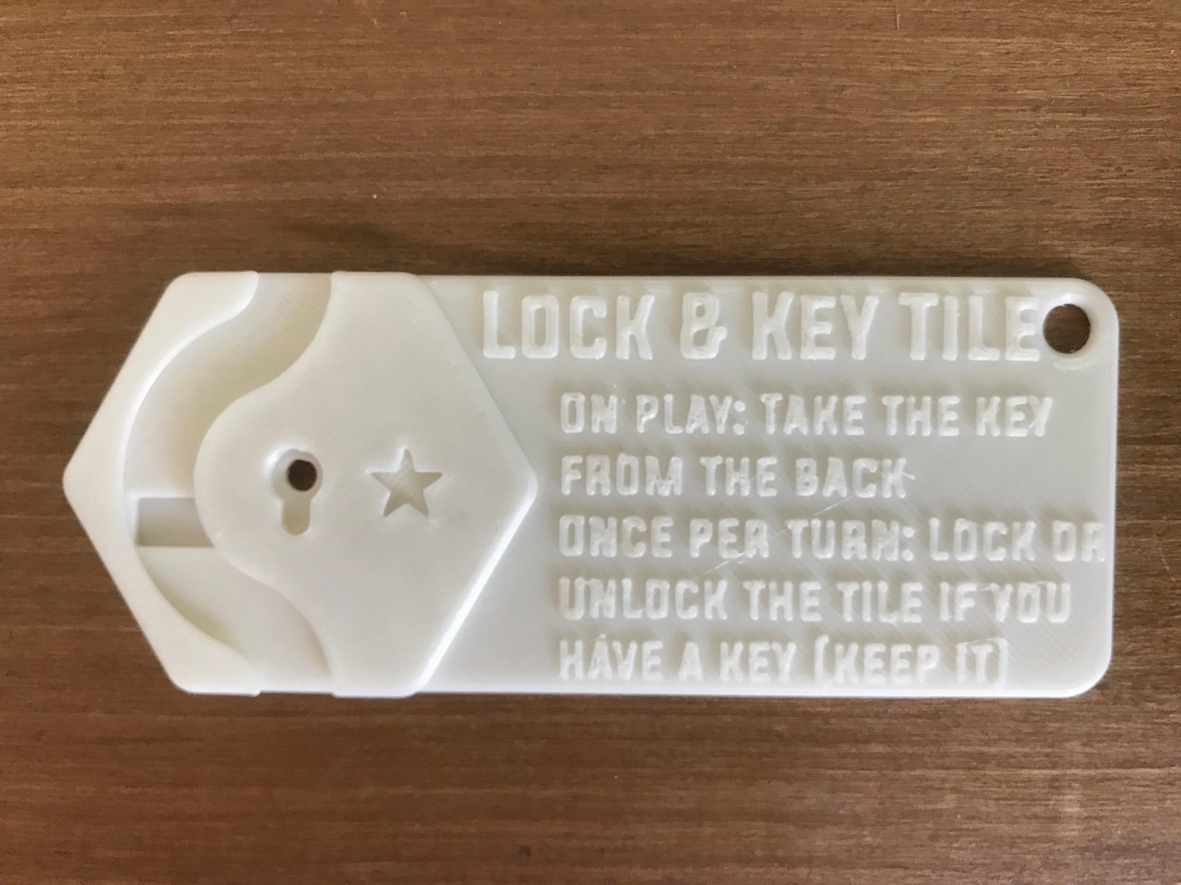 Effect card for Lock and Key Tile 3d model