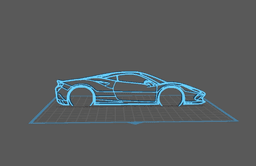 Ferrari - F8 Tributo Wall Art 3d model