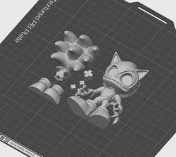 Zombie Sonic - Articulated Flexi Figure - No Supports 3D Print STL/3MF 3d model