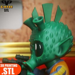 Han Solo vs Greedo Chibi STL for 3D Printing ChibiSTL 3DXM 3d model
