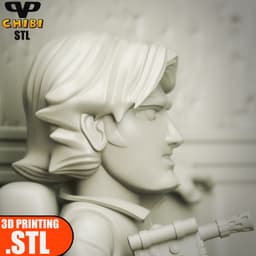 Han Solo vs Greedo Chibi STL for 3D Printing ChibiSTL 3DXM 3d model