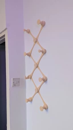 Modular Accordion Wall Hook 3d model