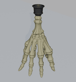 Skeleton Hand Candle Holder 3d model
