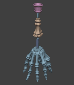 Skeleton Hand Candle Holder 3d model