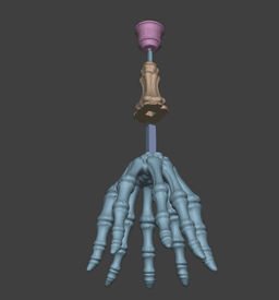 Skeleton Hand Candle Holder 3d model