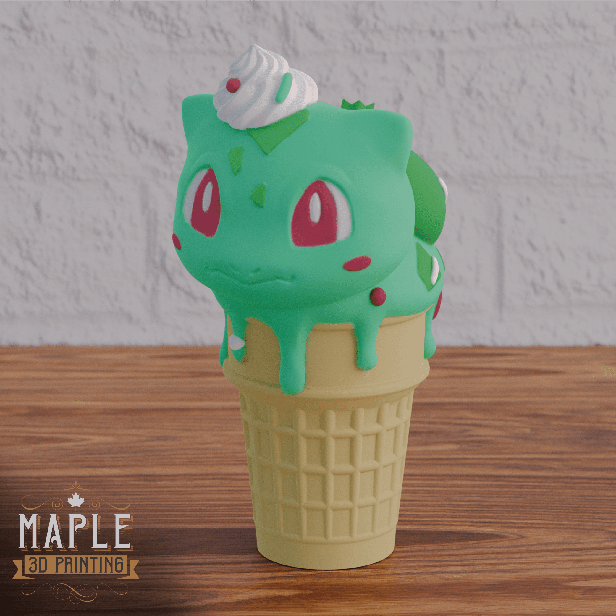 Ice Cream Bulbasaur - Pokemon 3d model