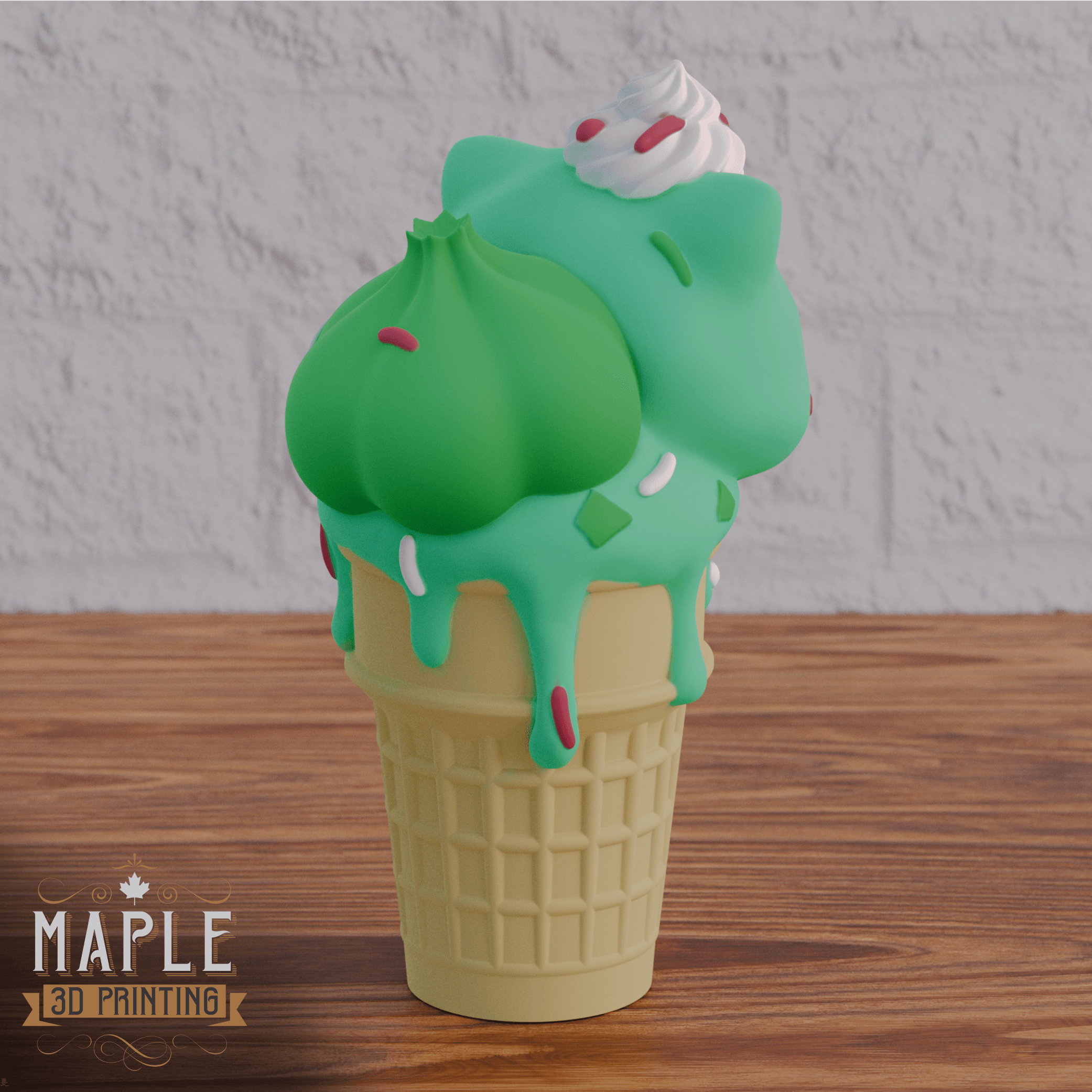 Ice Cream Bulbasaur - Pokemon 3d model