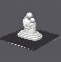 Mother's Day Sculpture STL | Mom And Child | Mother's Day Gift 3d model