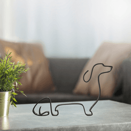 Dog Line Art, Modern, Minimalist 3d model