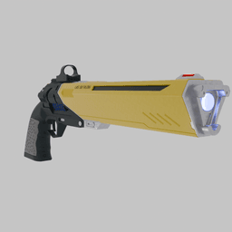 Helldivers 2 LAS-58 Talon Revolver Pistol Sidearm Replica Prop Cosplay 3D print printable 3d model
