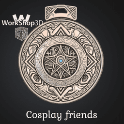 Mystic_Emblem_Medallion_Cosplay_WorkShop3D 3d model