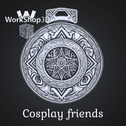 Mystic_Emblem_Medallion_Cosplay_WorkShop3D 3d model