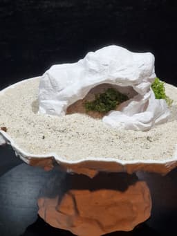 Aquarium & Terrarium Rock form Cave Decor | Natural Fish Tank Shelter | Reptile and Amphibian Hide 3d model