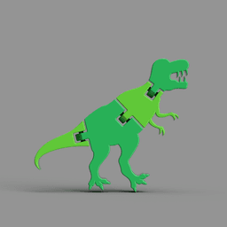 Articulated T-Rex Dinosaur 3d model