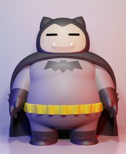 Snorlax Batman - Multiparts +3MF 3d model