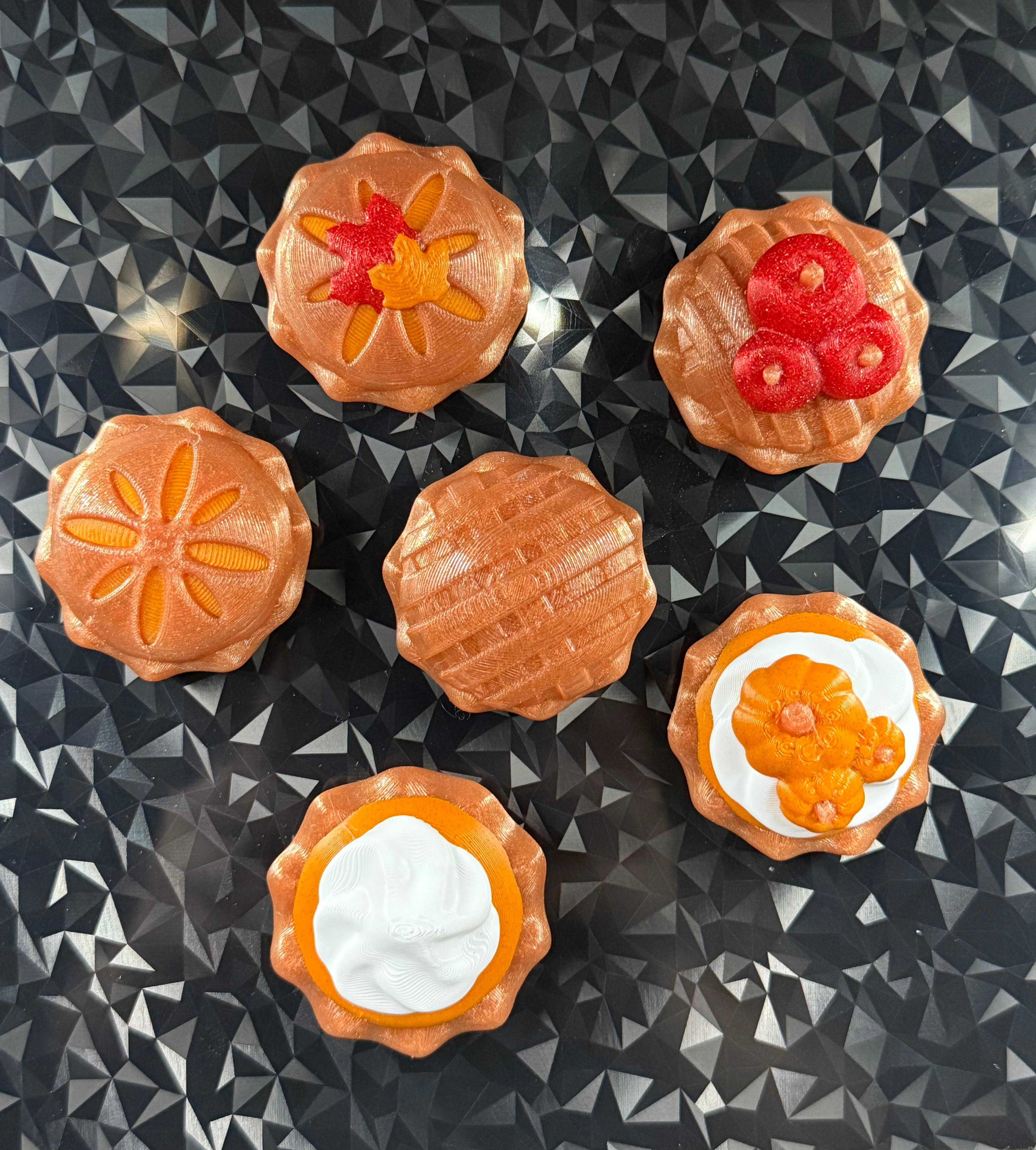 Pie Clicker Fidgets and Pie Magnets 3d model