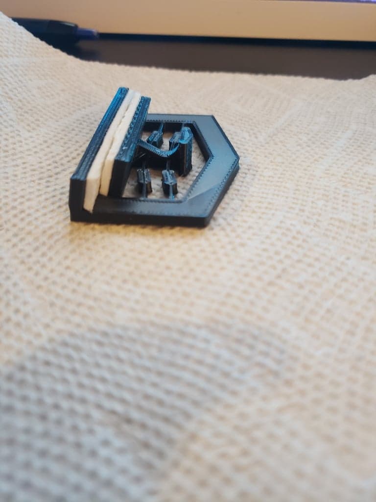 Card Holder With Compliant Spring 3d model