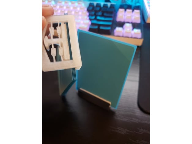 Card Holder With Compliant Spring 3d model