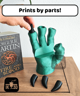 Dragon Claw Book Holder / No Supports / 3MF Included 3d model