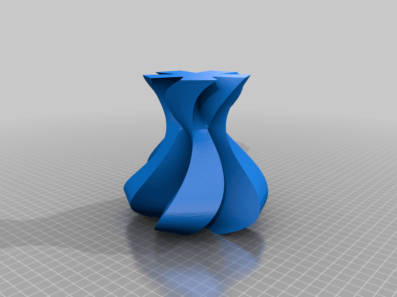 5 Sided Twist Vase 3d model