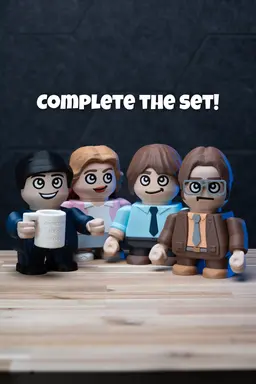 Chunky Dwight Shrute - The Office Kit | No Supports, No AMS, No Glue 3d model
