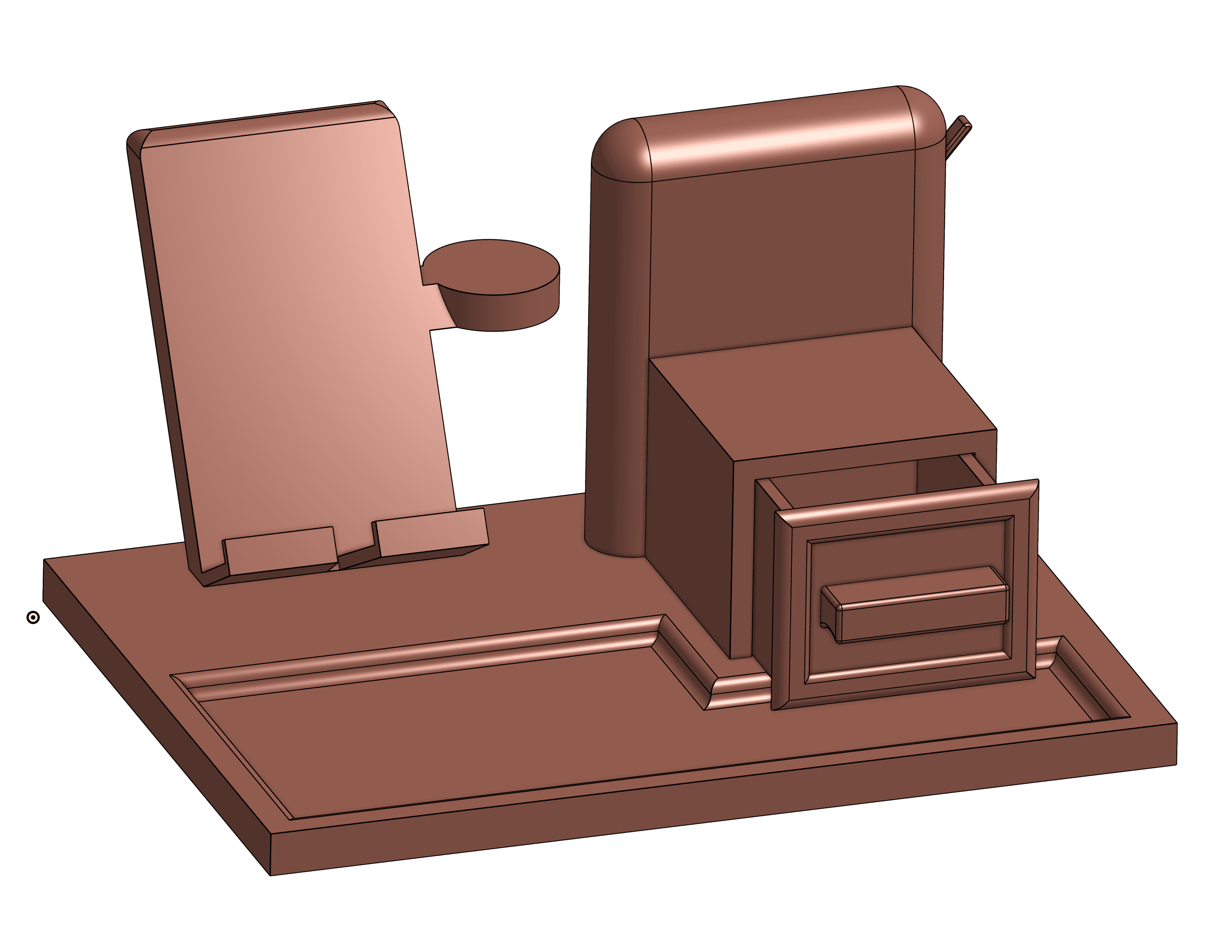 E-Z Desk organizer 3d model