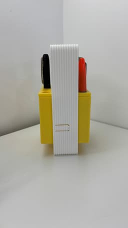 Rotating 2 Piece Desk Pens Holder and Desk Organizer – Elegant & Fast 3D Print 3d model