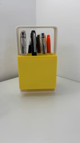 Rotating 2 Piece Desk Pens Holder and Desk Organizer – Elegant & Fast 3D Print 3d model