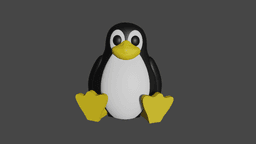 Articulated Tux Figure 3d model