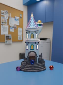 Castle Dice Tower 3d model