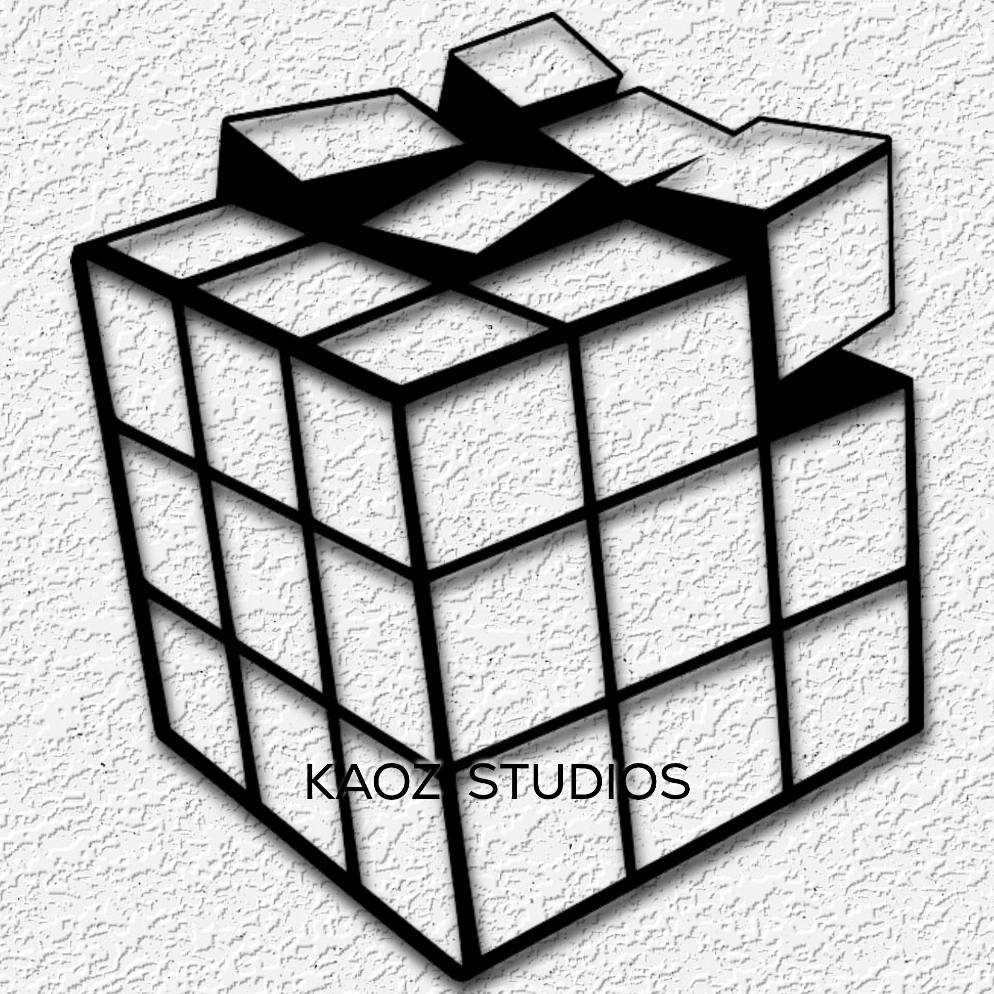 exploding rubiks cube wall art rubix cube wall decor game room decoration 3d model