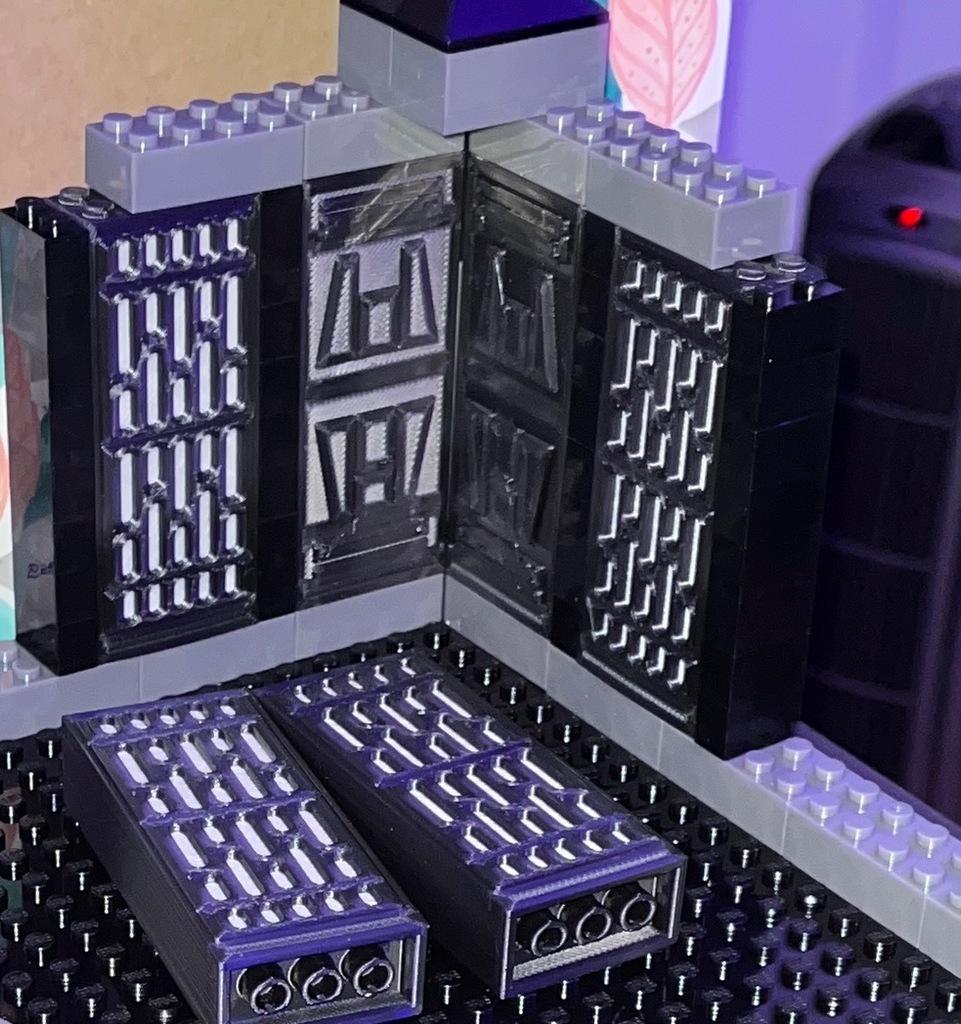 Star Wars Death Star Walls Lego Blocks 3d model