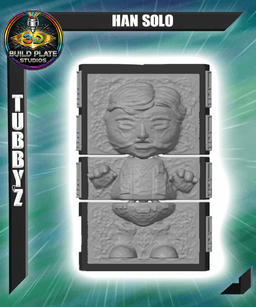 STAR WARS Han Solo Carbonite Multicolor Flexi Print-In-Place 3d model