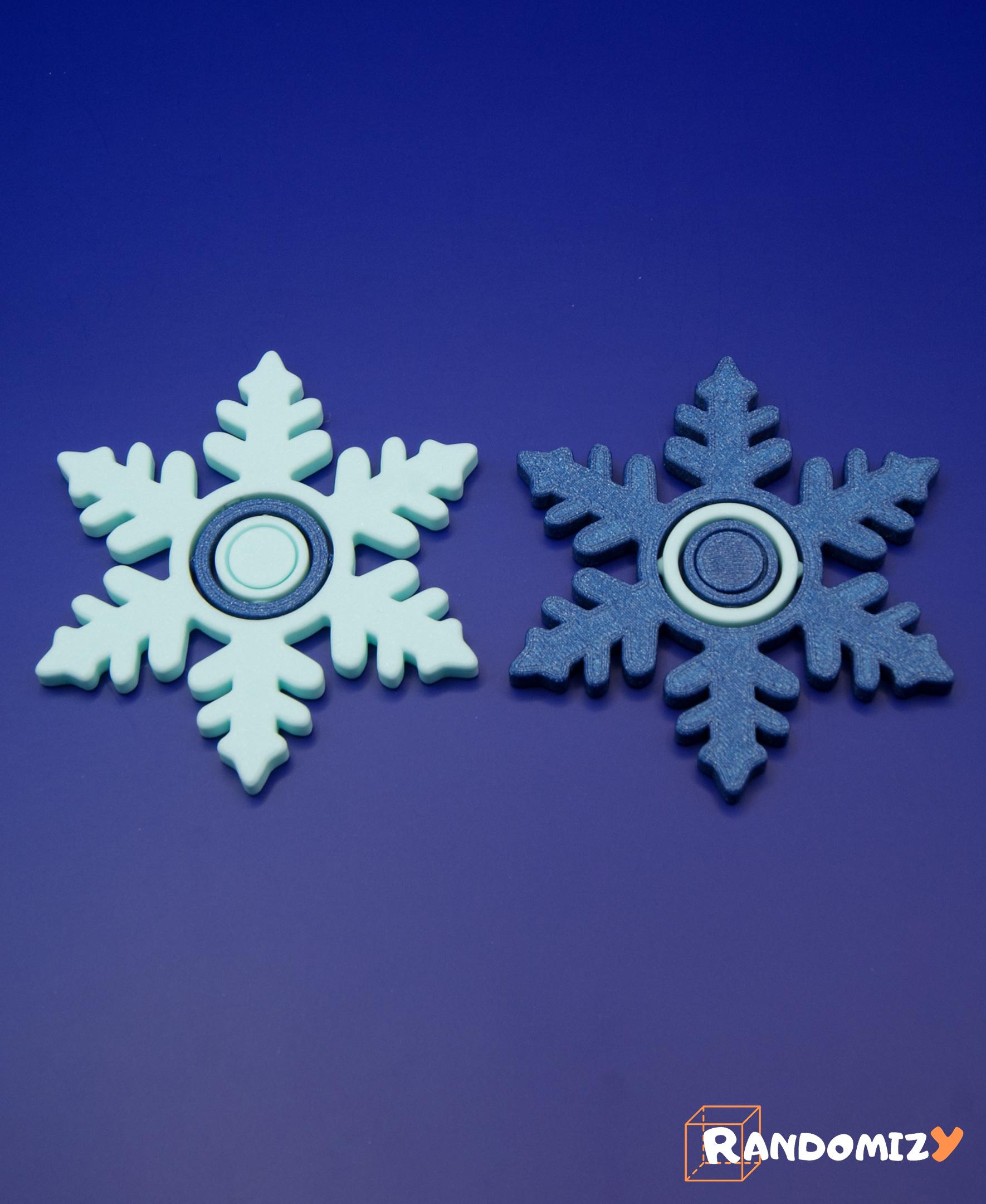Snowflake Fidget Spinner (Basic) 3d model