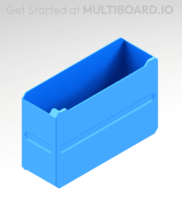 3x2x1 LU - Labelled - MultiBin Simple Drawer 3d model