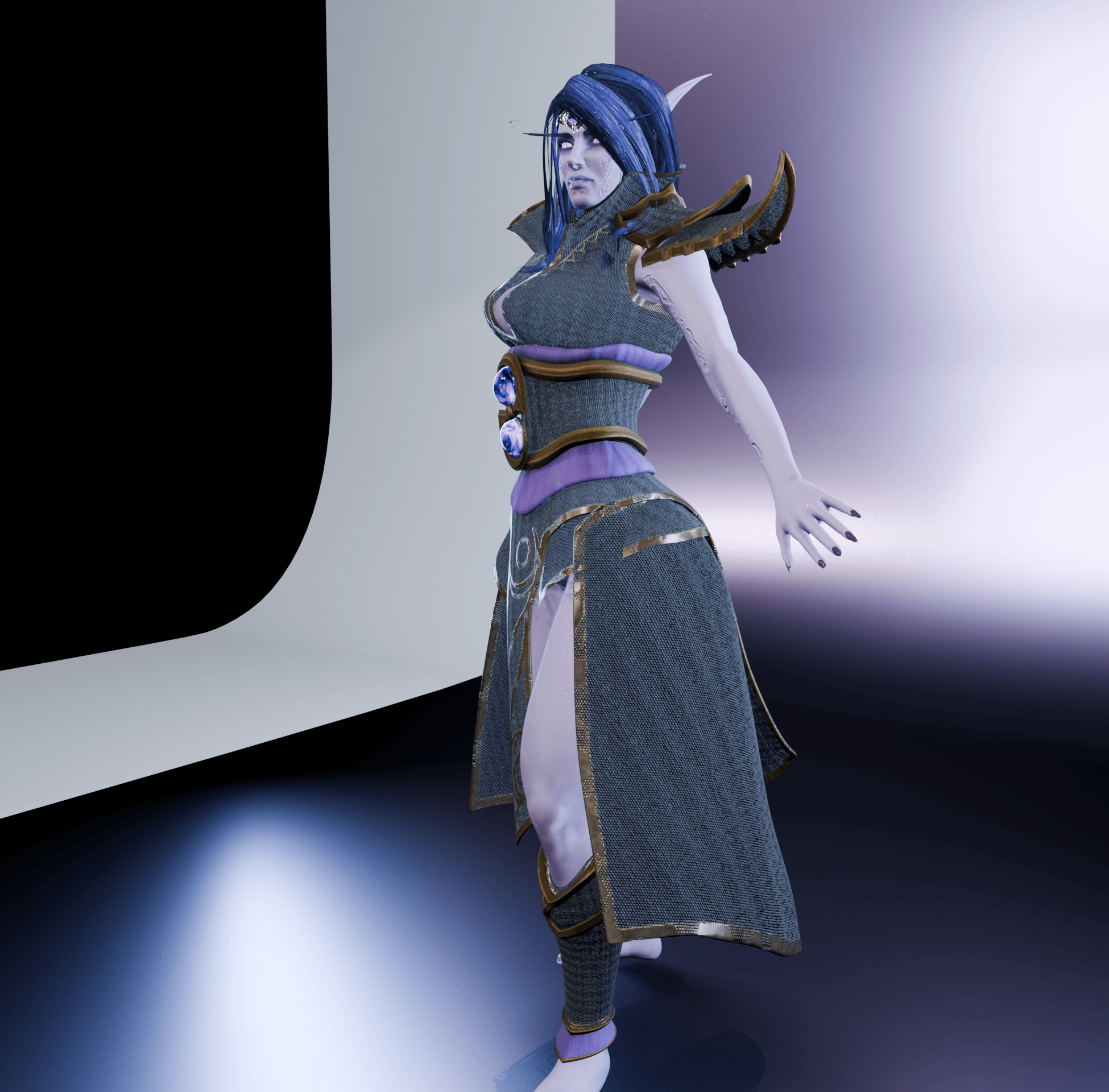 Dark Elf Xal'atath v2.0 3d model